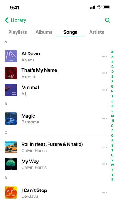 Audio App UI